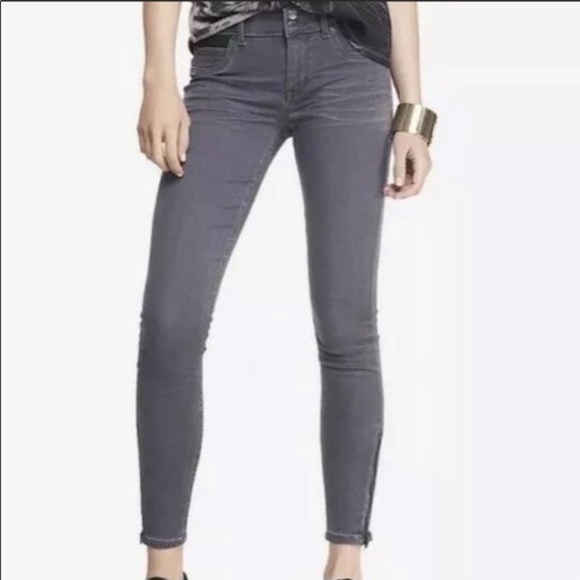 Express Ankle Zip Stella Low Rise Extreme Stretch - Picture 1 of 16